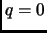 $ q=0$